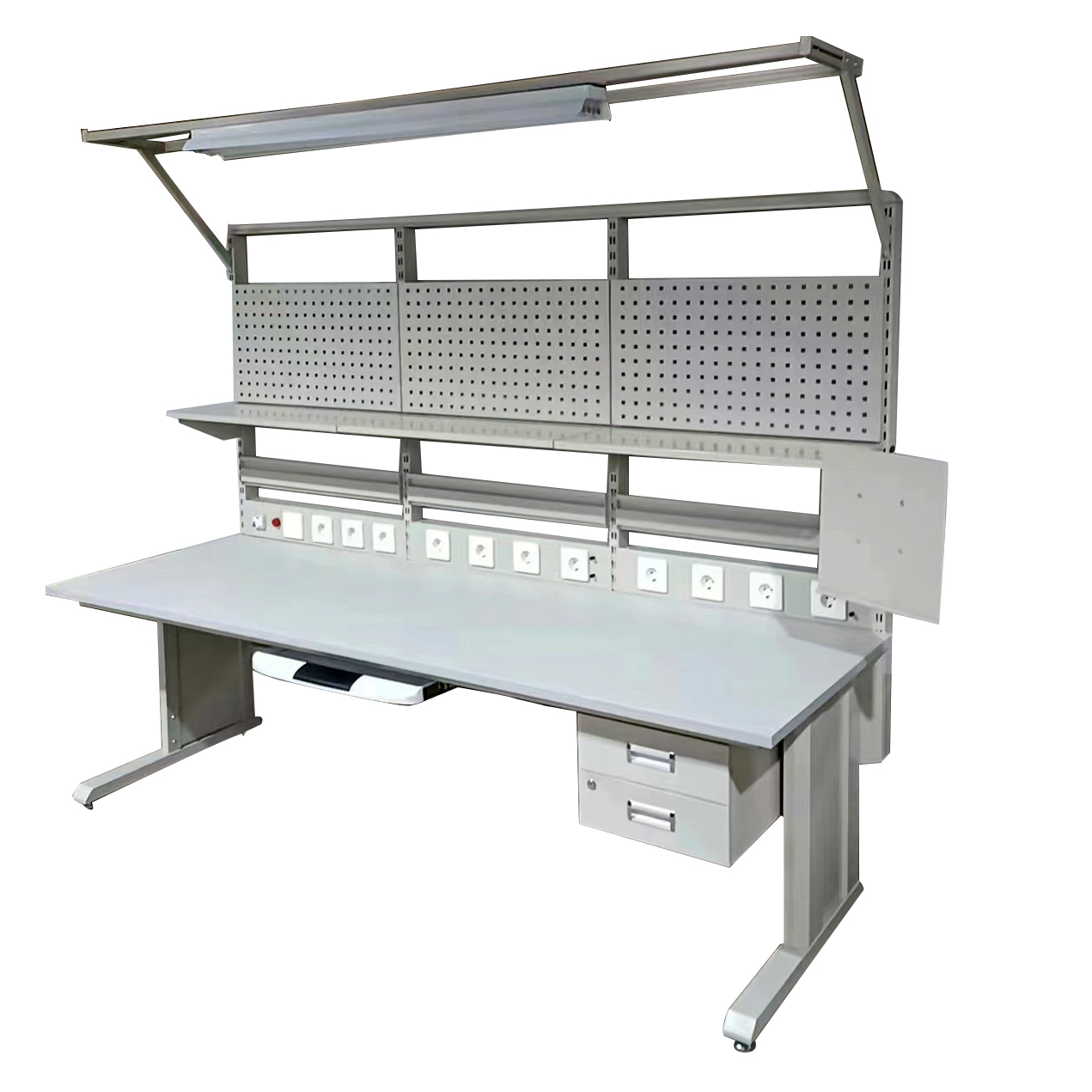 Electronics Repair Workbench - Meja Kerja ESD yang Dapat Disesuaikan