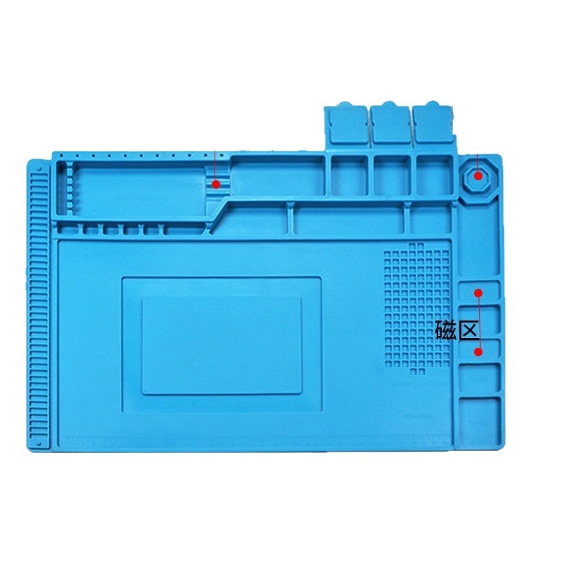 Electronics Repair Workbench - Alas Perbaikan Silikon Magnetik untuk Elektronik,