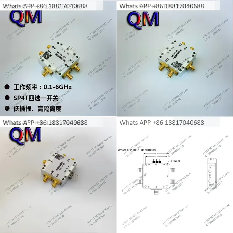 Qm Electronics & Repair Services - 1 Buah untuk QM-SW-4ST 0.1-6 GHz