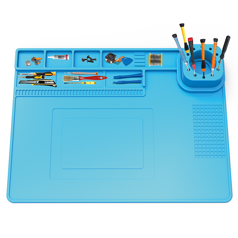 Bantalan Solder Silikon Tahan  - Electronics Repair Workbench ulasan dan harga